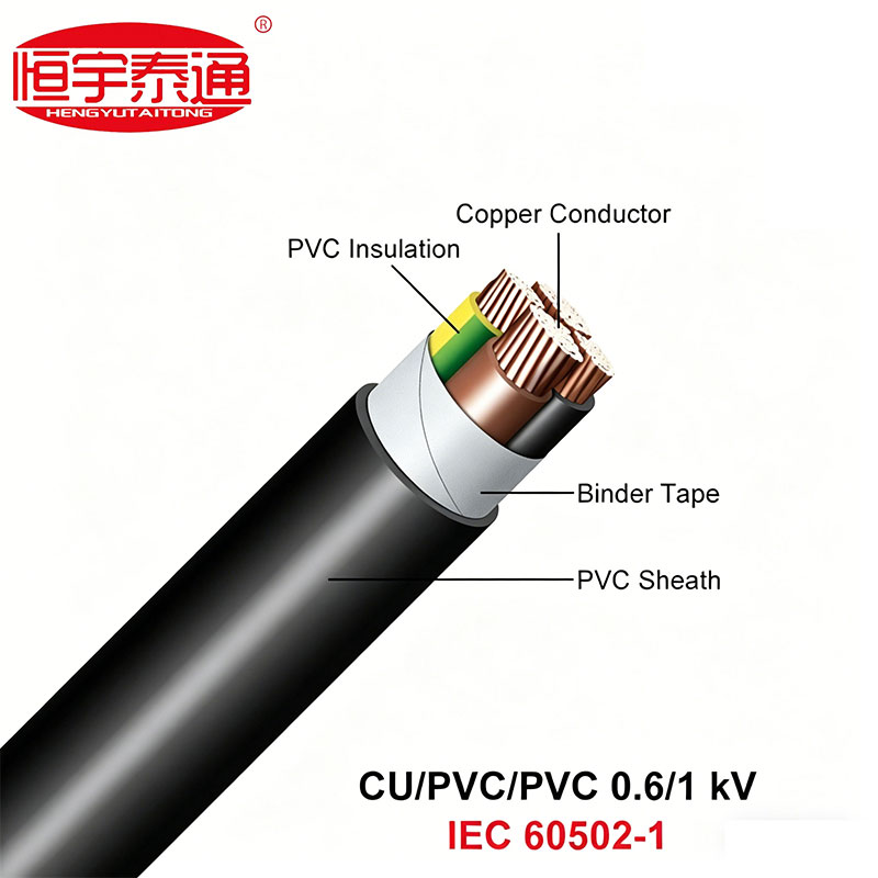 NYY Low voltaged Copper Conductor PVC လျှပ်ကာပါဝါကြိုး