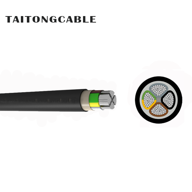 Low Voltage 2-5Core PVC လျှပ်ကာ PVC Sheathed Aluminum Conductor ပါဝါကြိုးများ