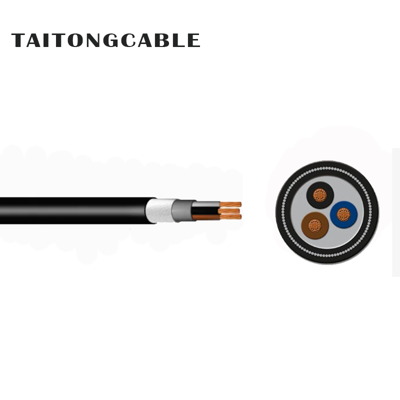 Low Voltage Multi-Core Copper PVC Insulated SWA သံချပ်ကာ PVC Sheathed Cable များ