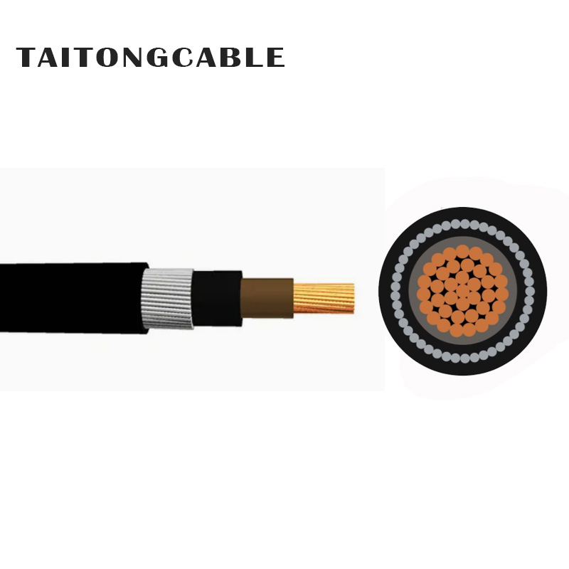 ဗို့အားနည်းသော Single-Core Copper Conductor AWA-Armoured XLPE-Insulated PVC-Seathed Power Cable များ